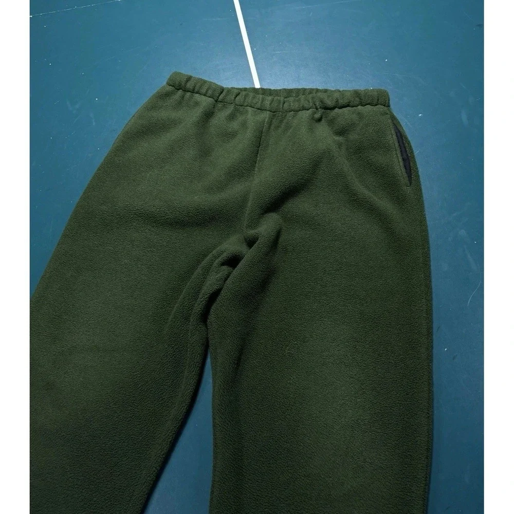 Cabelas‎ Polartec Fleece Pants Men's XL Green Pockets Outdoor Hunting Sweatpants